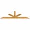 Ekena Millwork Saratoga Rough Sawn Timber Gable Bracket, Western Red Cedar, 108"W x 27"H x 6"D x 6"F, 6/12 Pitch GBW108X27X0606SAR00RWR - alternate 1